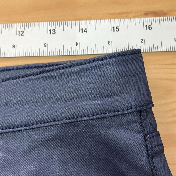 Loft Waxed Denim Jeans Size 8P Navy Blue Skinny High-Rise New w/o Tags - Picture 9 of 11